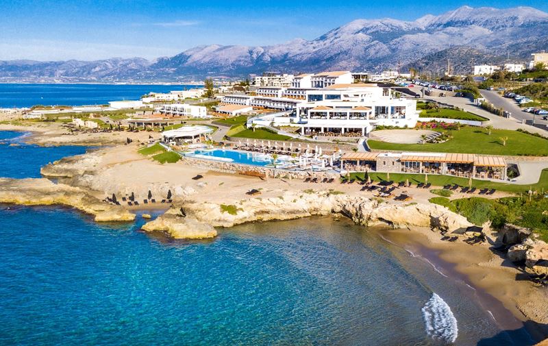 Курорт Abaton Island Resort & Spa (о. Крит) - вид сверху на остров