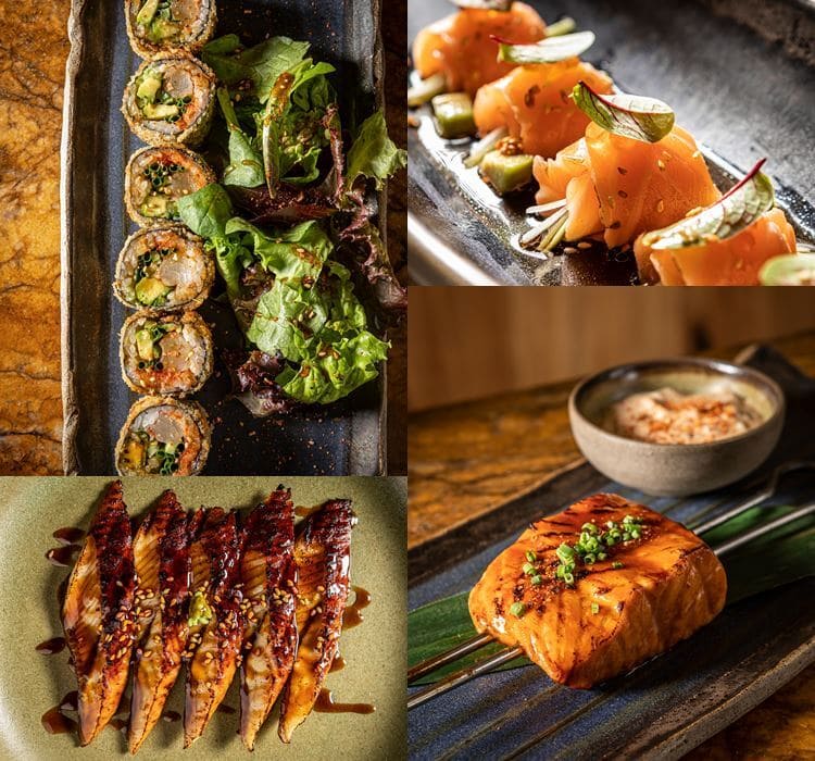 рыбные блюда ресторана KITANA Asia Grill рыбные блюда ресторана KITANA Asia Grill