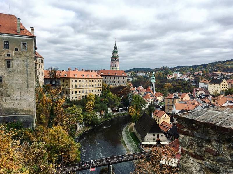 Красивые города Чехии: Чески-Крумлов на Влтаве
