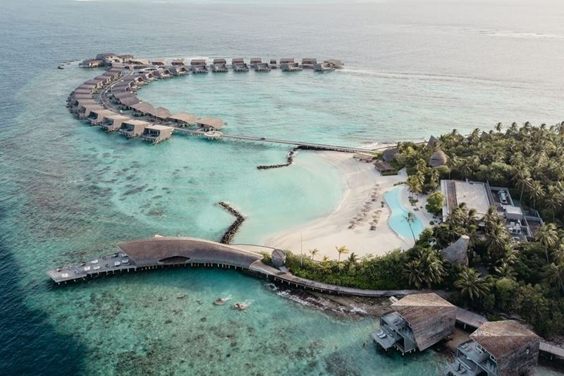 The St. Regis Maldives Vommuli Resort - вид сверху