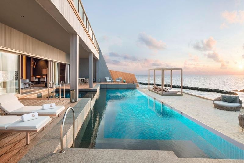 The St. Regis Maldives Vommuli Resort - Вид с террасы виллы John Jacob Astor
