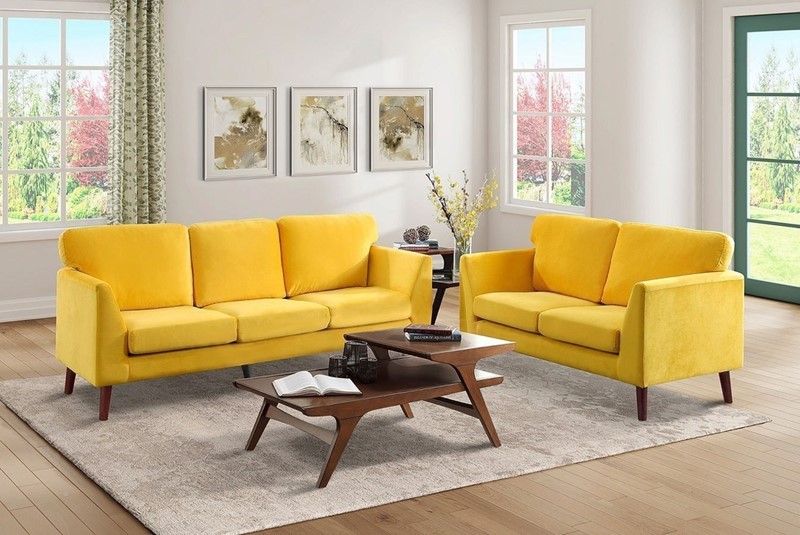 Куда поставить жёлтый диван: 10 примеров стильного интерьера 
