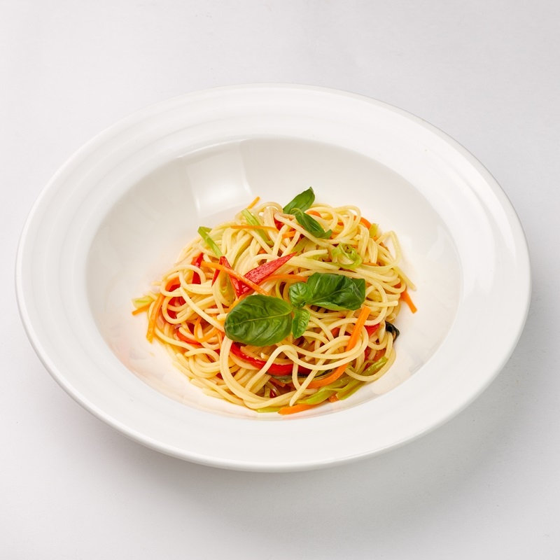 С чем приготовить макароны - блюда из пасты - Спагетти с овощами 
